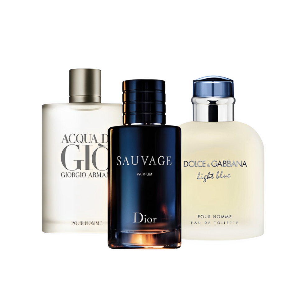 giorgio armani acqua di giò | dior sauvage | dolce & gabbana light blue 100ml