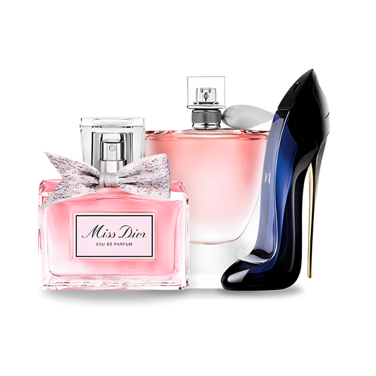 dior miss dior | lancôme la vie est belle | carolina herrera good girl 100ml